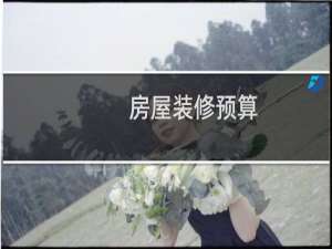 房屋装修预算
