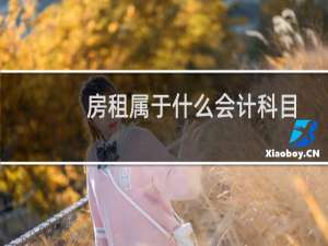 房租属于什么会计科目