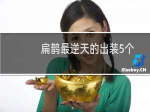 扁鹊最逆天的出装5个