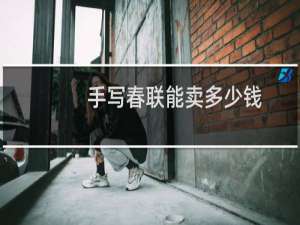 手写春联能卖多少钱