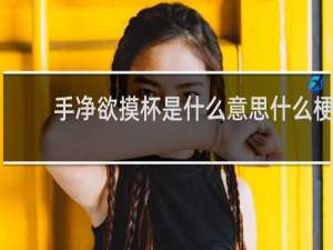 手净欲摸杯是什么意思什么梗