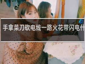 手拿菜刀砍电线一路火花带闪电什么梗？手拿菜刀砍电线一路火花带闪电是什么意思什么梗