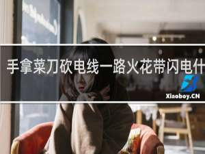 手拿菜刀砍电线一路火花带闪电什么梗
