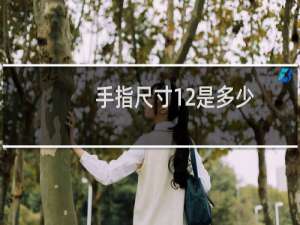 手指尺寸12是多少
