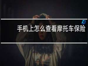 手机上怎么查看摩托车保险