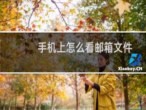 手机上怎么看邮箱文件