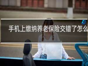 手机上缴纳养老保险交错了怎么办