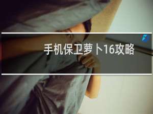 手机保卫萝卜16攻略