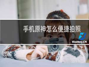 手机原神怎么便捷拍照