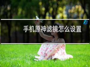 手机原神滤镜怎么设置