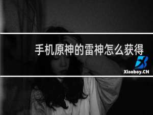 手机原神的雷神怎么获得