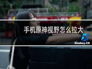 手机原神视野怎么拉大