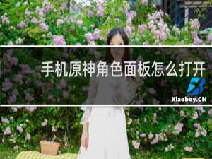 手机原神角色面板怎么打开