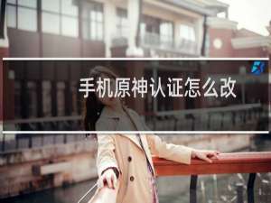 手机原神认证怎么改