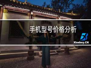 手机型号价格分析