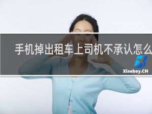 手机掉出租车上司机不承认怎么办