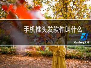 手机推头发软件叫什么