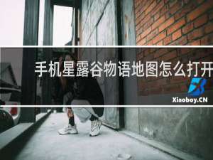 手机星露谷物语地图怎么打开