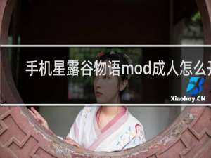 手机星露谷物语mod成人怎么开