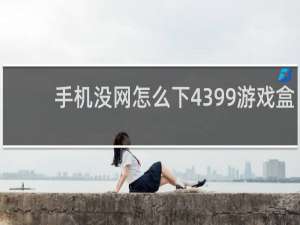 手机没网怎么下4399游戏盒