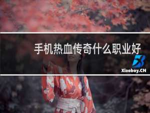 手机热血传奇什么职业好