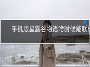 手机版星露谷物语啥时候能联机