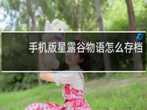 手机版星露谷物语怎么存档