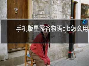 手机版星露谷物语cjb怎么用