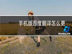 手机版百度翻译怎么更改语种为英语