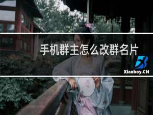 手机群主怎么改群名片