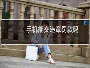 手机能交违章罚款吗