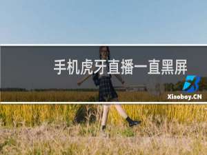 手机虎牙直播一直黑屏