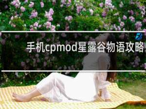 手机cpmod星露谷物语攻略