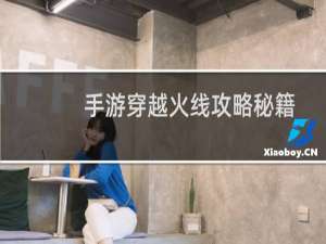 手游穿越火线攻略秘籍