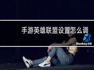 手游英雄联盟设置怎么调