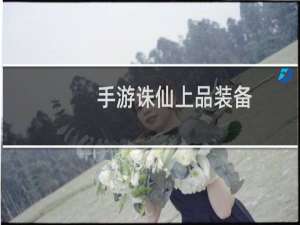 手游诛仙上品装备