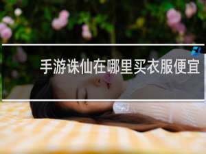 手游诛仙在哪里买衣服便宜