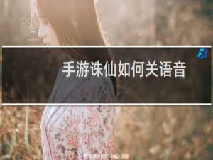 手游诛仙如何关语音