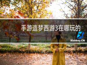 手游造梦西游3在哪玩的