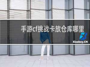 手游cf挑战卡放仓库哪里