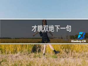 才貌双绝下一句