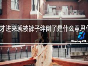 才进来就被裤子绊倒了是什么意思什么梗