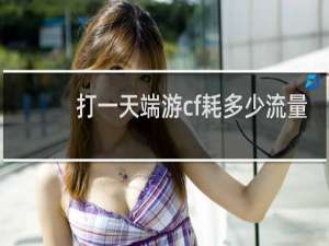打一天端游cf耗多少流量