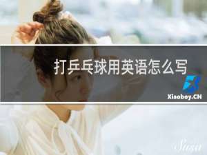 打乒乓球用英语怎么写