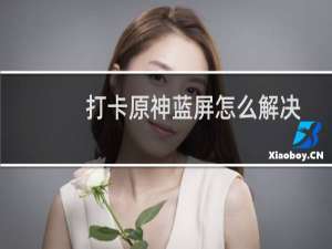 打卡原神蓝屏怎么解决