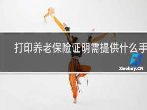 打印养老保险证明需提供什么手续
