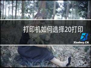 打印机如何选择 打印机的类型有哪些