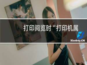 打印阅览时“打印机属性”、“首选项”点不开