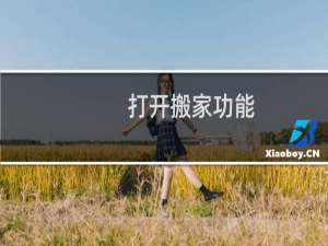 打开搬家功能