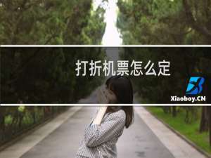 打折机票怎么定